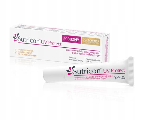 Sutricon UV Protect silikoninen arpigeeli SPF 35 15 ml