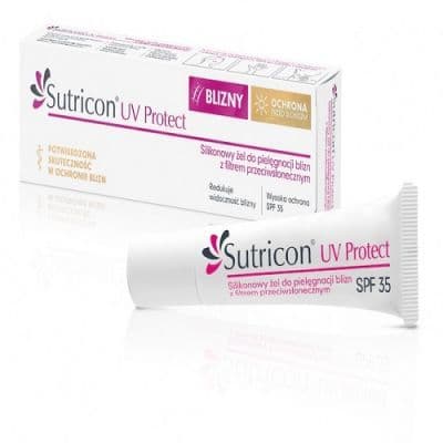 Sutricon UV Protect silikoninen arpigeeli SPF 35 15 ml