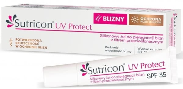 Sutricon UV Protect silikoninen arpigeeli SPF 35 15 ml