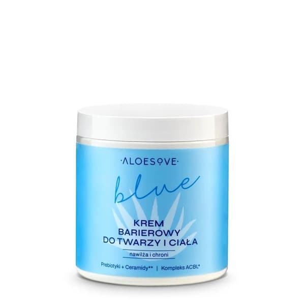 ALOESOVE BLUE Återfuktande barriärkräm för ansikte och kropp 250 ml