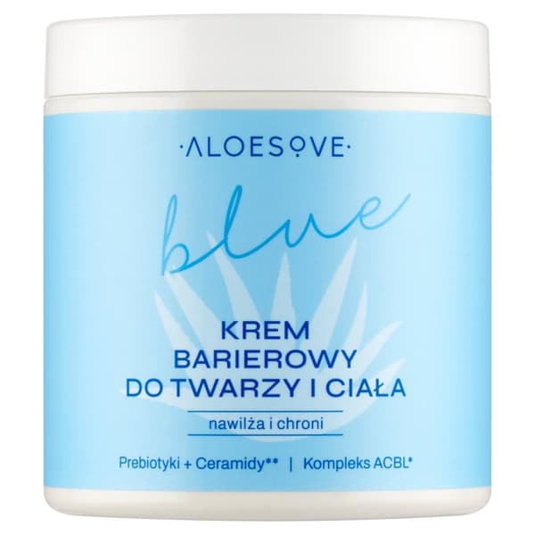 ALOESOVE BLUE Kosteuttava suojavoide kasvoille ja vartalolle 250 ml