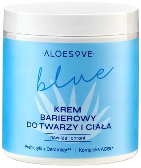ALOESOVE BLUE Kosteuttava suojavoide kasvoille ja vartalolle 250 ml