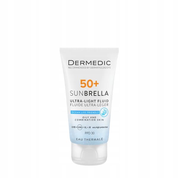 DERMEDIC SUNBRELLA Suojaava aurinkovoide rasvaiselle sekaiholle SPF50+ 40ml