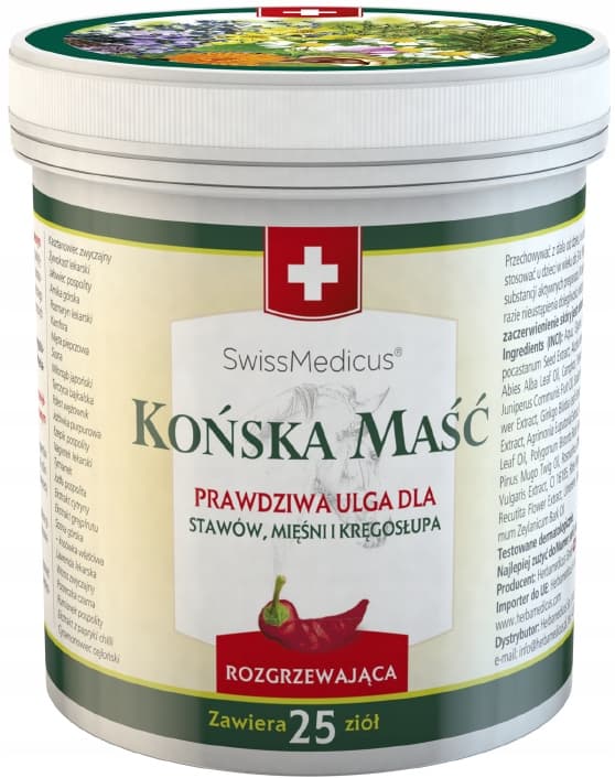 LÄMMITTÄÄ HEVOSVOIDE Herbamedicus nivelille 500 ml