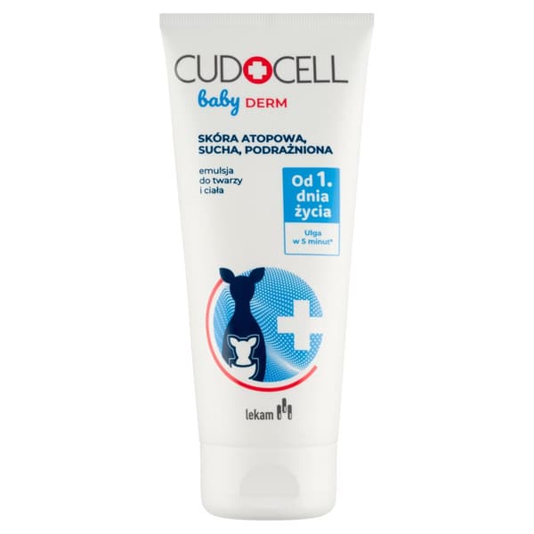 CUDOCELL BABY DERM Emulsio kasvoille ja vartalolle 1. elinpäivästä alkaen 180 ml