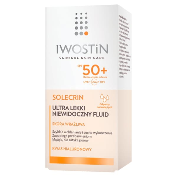 IWOSTIN SOLECRIN SPF50+ ultrakevyt näkymätön kasvovoide 40 ml