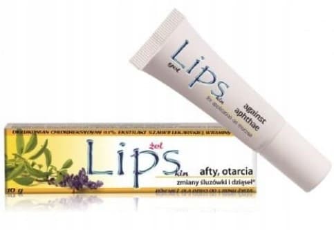 LIPSKIN-geeli aftoihin ja hiertymiin, salvia ja sinkki 10 g