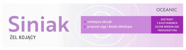 SINIAK rauhoittava ja hoitava geeli mustelmille 40 g