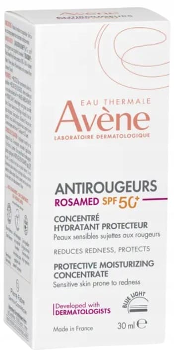 AVENE ANTIROUGEURS ROSAMED SPF 50+ kosteuttava ja suojaava tiiviste 30 ml