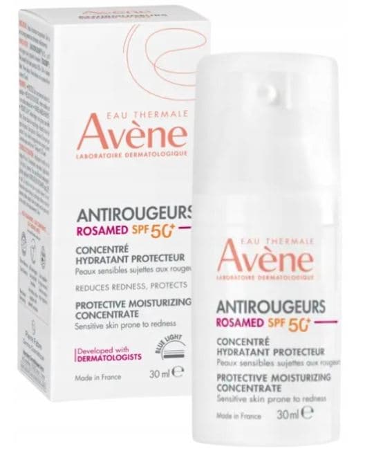 AVENE ANTIROUGEURS ROSAMED SPF 50+ kosteuttava ja suojaava tiiviste 30 ml