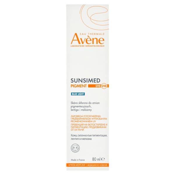 AVENE Sunsimed Pigment Blue Light kasvovoide SPF50 värjäytymiin 80
