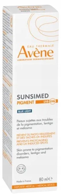AVENE Sunsimed Pigment Blue Light kasvovoide SPF50 värjäytymiin 80