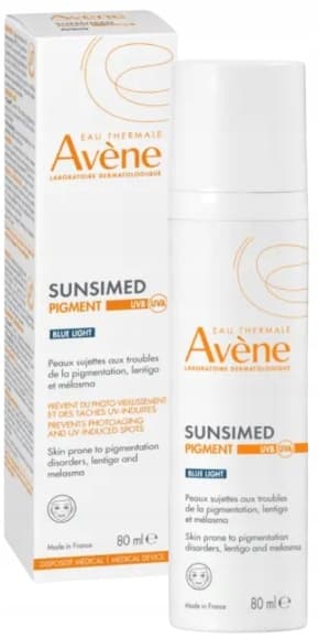 AVENE Sunsimed Pigment Blue Light kasvovoide SPF50 värjäytymiin 80