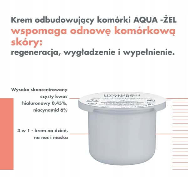 AVENE HYALURON ACTIV B3 -kasvovoide Aqua Gel -täytepakkaus 50 ml
