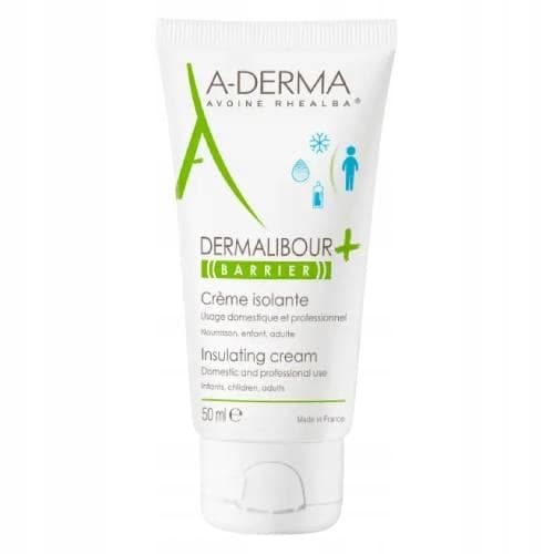 A-DERMA DERMALIBOUR + BARRIER eristävä ja suojaava käsivoide 50 ml