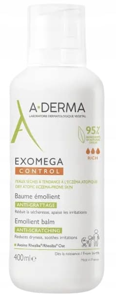 A-DERMA EXOMEGA CONTROL Pehmentävä voide 400 ml