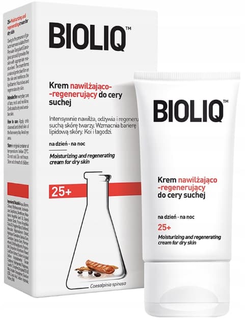 BIOLIQ 25+ Kosteuttava ja uudistava kasvovoide kuivalle iholle 50 ml
