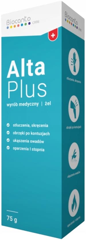 BIOCANTO AltaPlus -geeli mustelmiin, nyrjähdyksiin ja turvotukseen 75 g