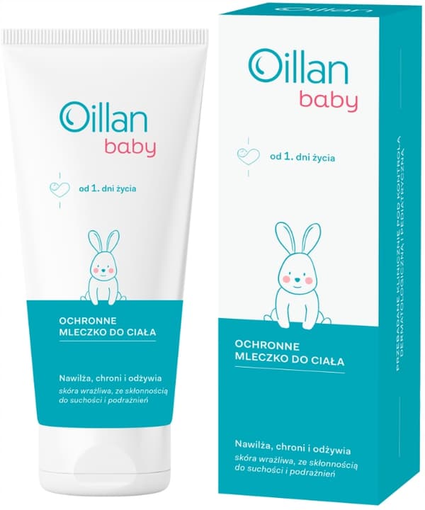 OILLAN BABY Suojaava vauvan vartalomaito Kosteuttaa ja ravitsee 200 ml