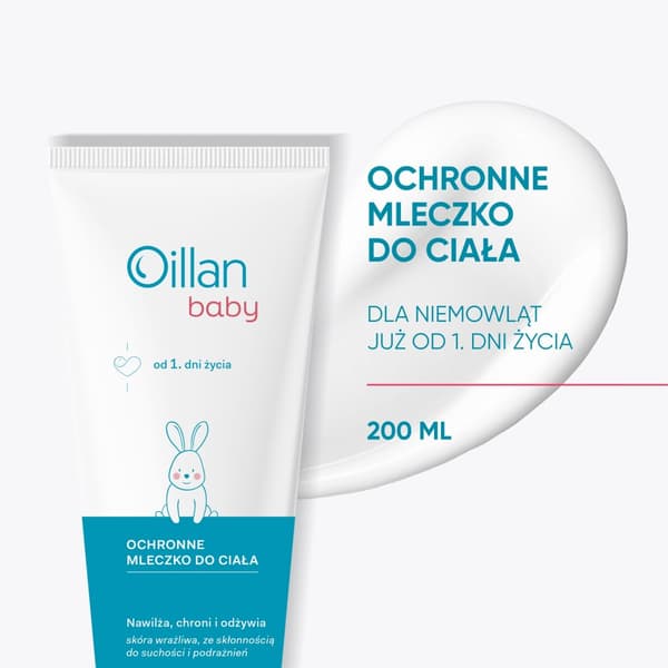 OILLAN BABY Suojaava vauvan vartalomaito Kosteuttaa ja ravitsee 200 ml