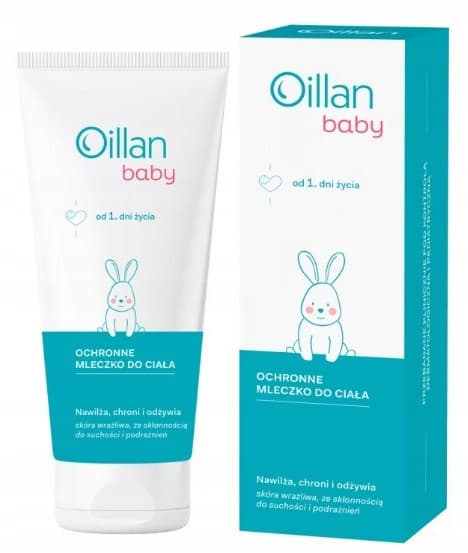 OILLAN BABY Suojaava vauvan vartalomaito Kosteuttaa ja ravitsee 200 ml