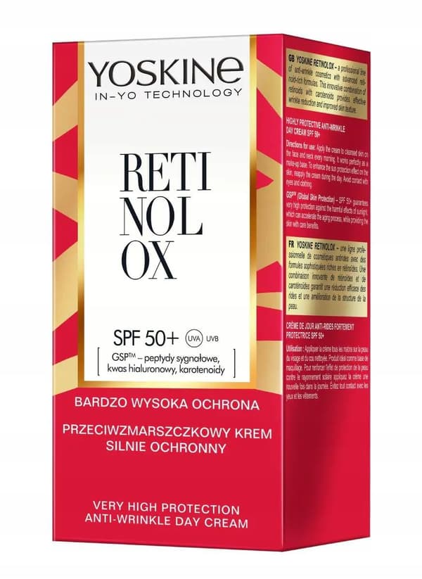 YOSKINE RETINOLOX Ryppyjä ehkäisevä kasvovoide SPF50 30 ml