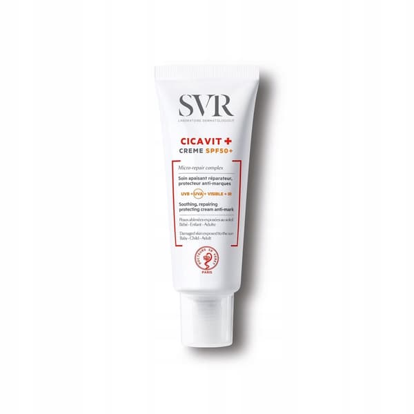 SVR CICAVIT+ CREME SPF50+ finnivoide kasvoille ja vartalolle 40 ml
