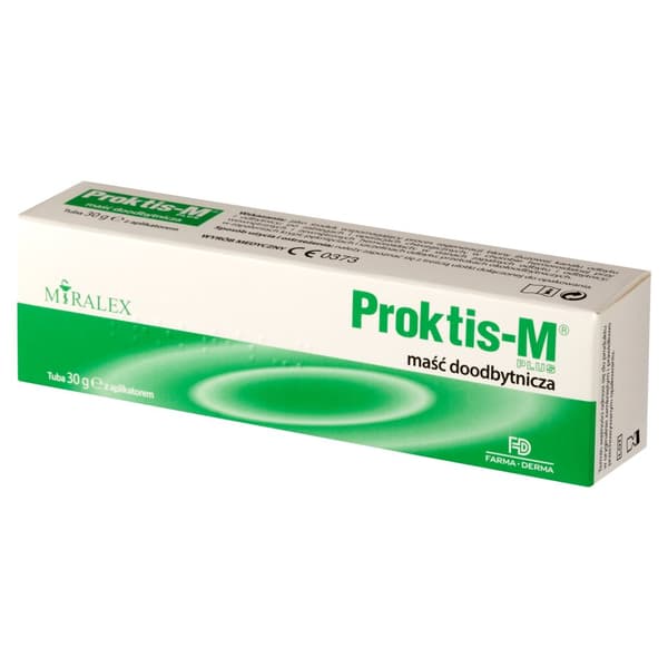 Proktis-M PLUS peräsuolivoide hyaluronihapolla peräpukamiin 30 g