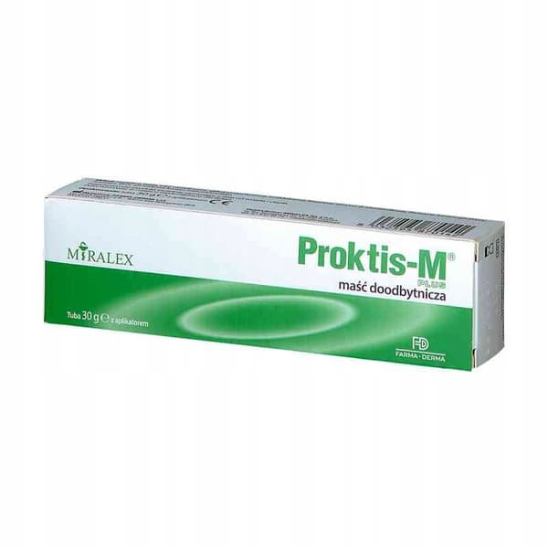 Proktis-M PLUS peräsuolivoide hyaluronihapolla peräpukamiin 30 g