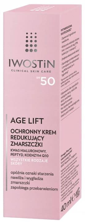 IWOSTIN AGE LIFT -suojavoide kasvoille SPF50 ryppyjä vähentäväksi 40 ml
