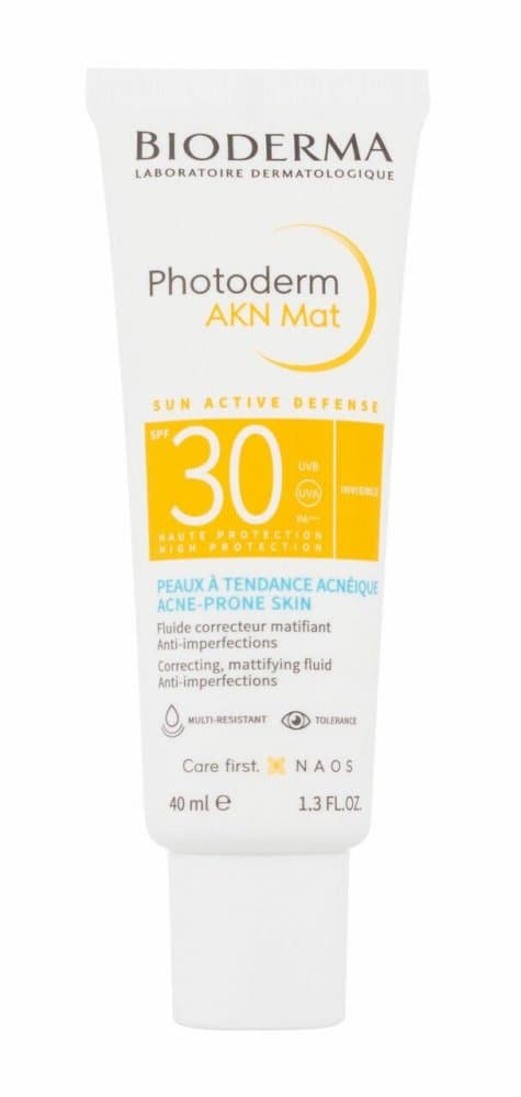 BIODERMA PHOTODERM AKN MAT SPF30 mattapintainen kasvovoide aurinkosuojaksi 40 ml