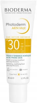 Pikkukuva 1 / 11: BIODERMA PHOTODERM AKN MAT SPF30 mattapintainen kasvovoide aurinkosuojaksi 40 ml