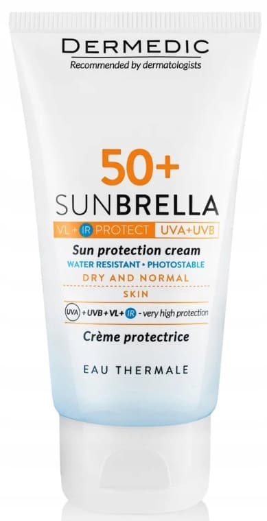 DERMEDIC SUNBRELLA Suojaava aurinkovoide kuivalle ja normaalille iholle SPF 50+ 40ml