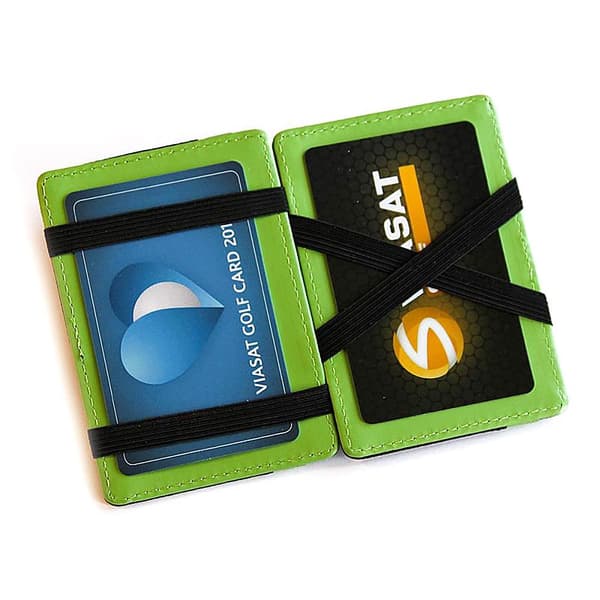 Magic Wallet korthållare i konstläder Svart / Grön