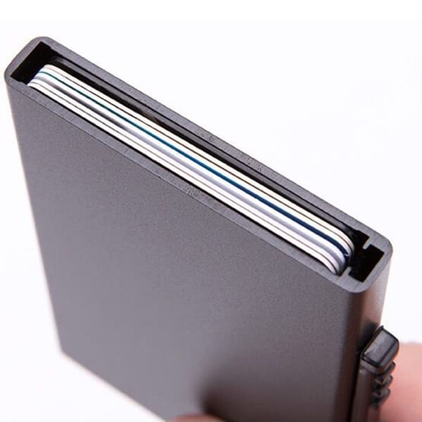 Skyddande Korthållare (Leman) i Aluminium RFID Skydd