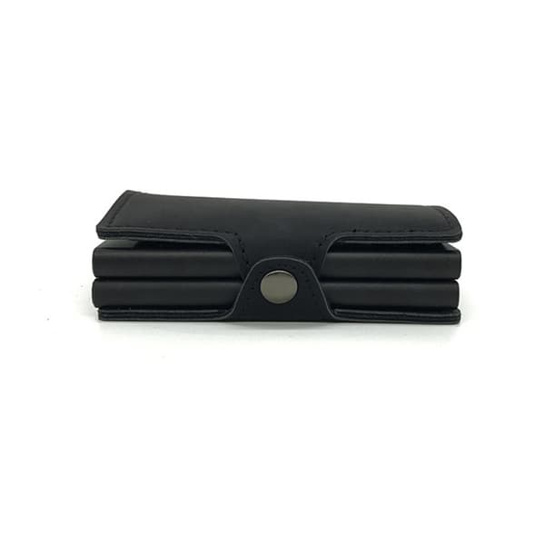 Genomtänkt Korthållare i Aluminium & Läder RFID NFC Skydd