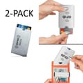 Miniatyrbillede 1 af 2: 2-PACK Anti Rfid-korthållare NFC-blockerande läsarelås Id Bankkortshållare