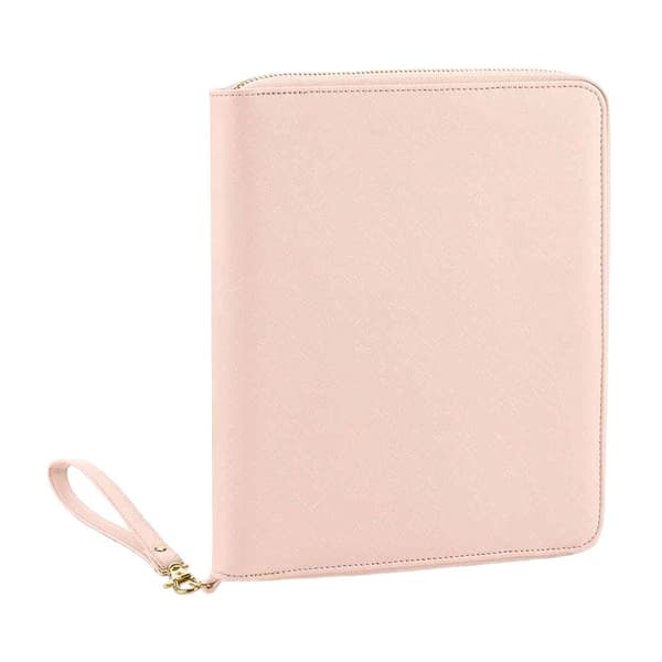 BagBase Faux Leather Boutique Travel/Tech Organiser Soft Pink One Size