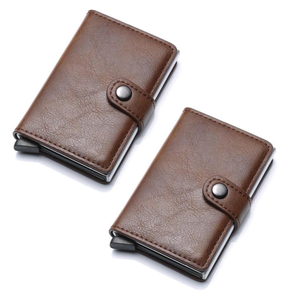 RFID Korthållare Skjuter Fram 6st Kort m Jacka o Sedelfack