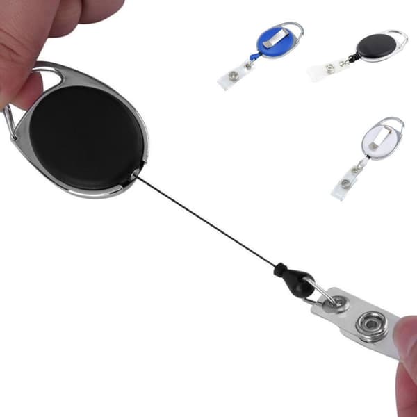 Lanyard - Utdragbar Passerkort / Nyckelring - Jojo-funktion - Flera färgval