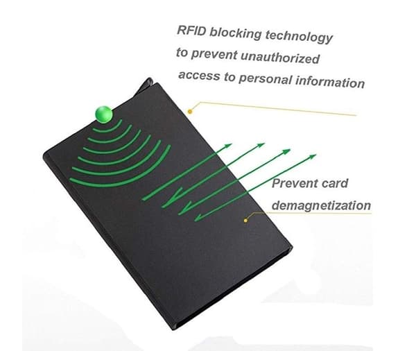 RFID Blocking Credit Card Pop-up Korthållare - Röd