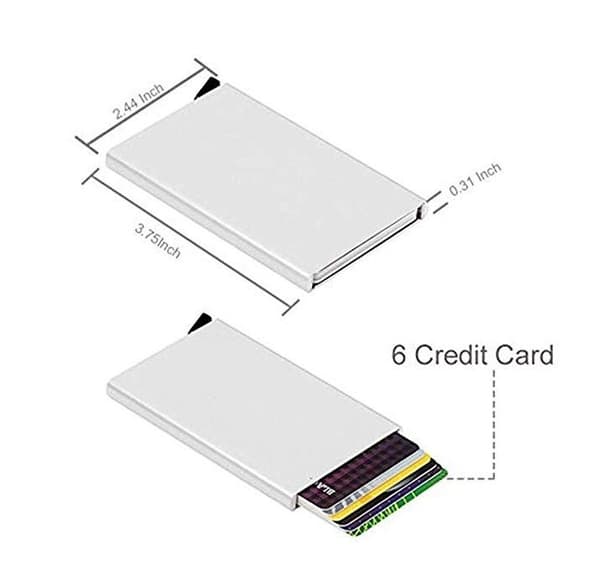 RFID Blocking Credit Card Pop-up Korthållare - Röd