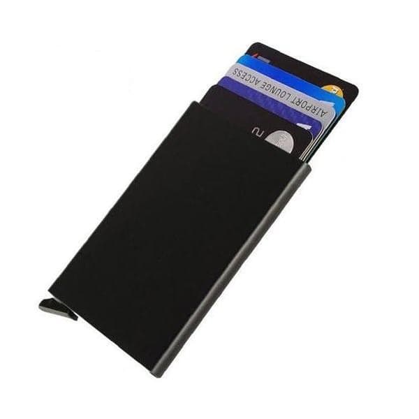 RFID Blocking Pop-up Korthållare - Svart