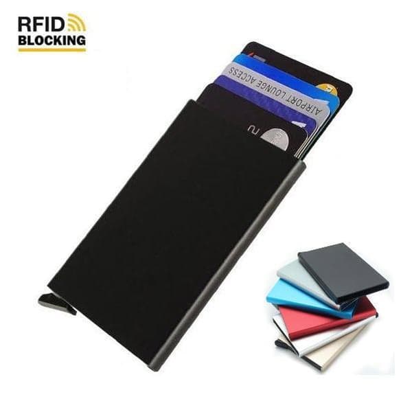 Card holder Aluminum compartment with RFID protection Grå