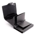 Miniatyrbild 4 av 6: Kortfodral Card Case Fold Out Alu / Leather - Svart
