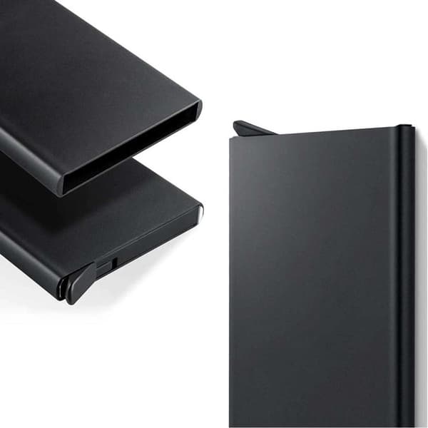 Metal Pop-Up Card Holder med RFID Shelter Silver