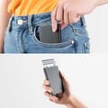 Miniatyrbild 5 av 7: Metall Pop-up Korthållare med RFID Skydd Grå