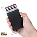 Miniatyrbild 2 av 7: Metall Pop-up Korthållare med RFID Skydd Grå