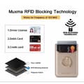 Miniatyrbild 5 av 7: MUXMA Korthållare Ring Ställ RFID Blockerande Kreditkort - Rose Gold