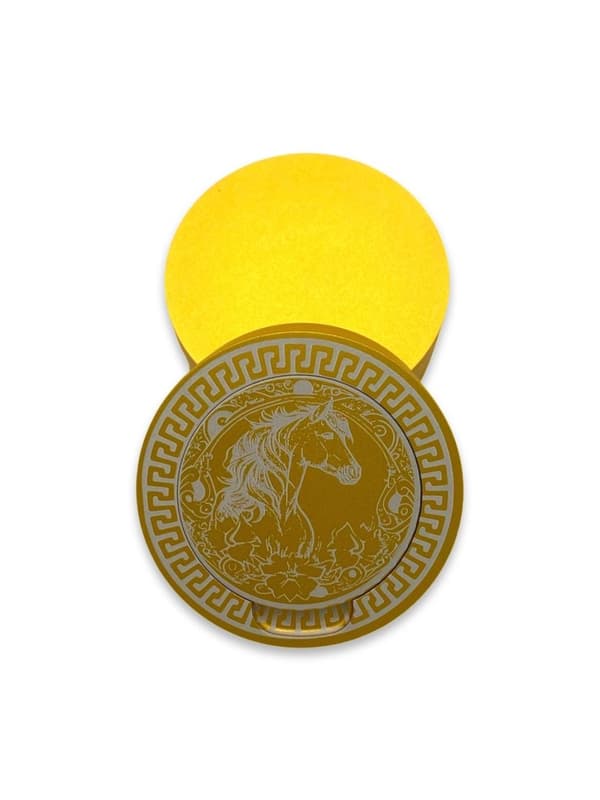 Snusdåse i guld aluminium til alle snus hesteblomster